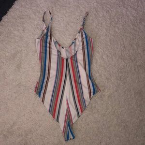 Colorful Striped Bodysuit